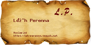 Léh Perenna névjegykártya